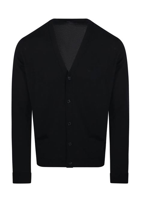 knitted cardigan man black ROBERTO COLLINA | 253M01010M0109